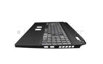 32204EB9K201 teclado incl. topcase original Acer DE (alemán) negro/negro con retroiluminacion (4060/4070)