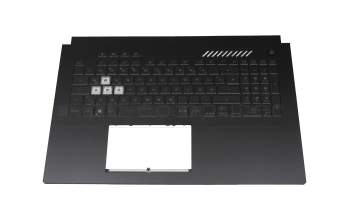 33NJKTAJND0 teclado incl. topcase original Asus DE (alemán) negro/transparente/negro con retroiluminacion