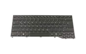 34067958 teclado original Fujitsu DE (alemán) negro/negro/mate