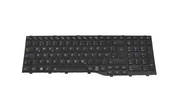 34084759 teclado original Fujitsu DE (alemán) negro/negro con retroiluminacion