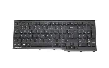 38020908 teclado Fujitsu DE (alemán) negro/negro brillante