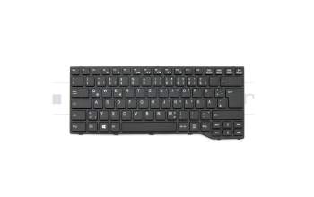38041046 teclado original Fujitsu DE (alemán) negro/negro/mate