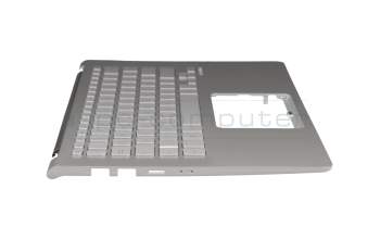 39XKLTAJN30 teclado incl. topcase original Asus DE (alemán) plateado/plateado con retroiluminacion