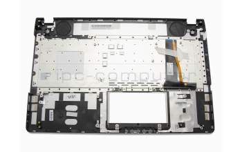 43NJBTJN00 teclado incl. topcase original Asus US (Inglés) negro/plateado con retroiluminacion