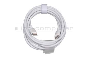 Cable de datos-/carga USB-C blanco 1,80m (USB 2.0 Type C to C; 20V 3.3A) para Huawei MateBook X
