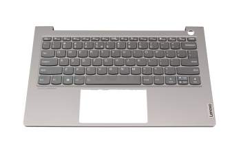 460.0M502.0001 teclado incl. topcase original Lenovo UK (Inglés) gris/canaso con retroiluminacion