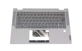 460.0MD0B.0001 teclado incl. topcase original Lenovo DE (alemán) gris/canaso