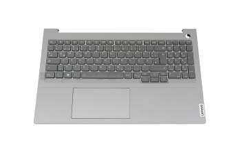 460.0TE0O.0003 teclado incl. topcase original Lenovo DE (alemán) gris oscuro/canaso con retroiluminacion