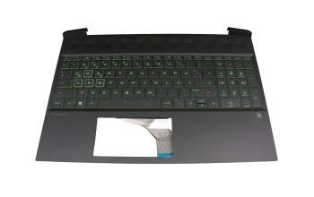 46G3HTATP2A teclado incl. topcase original HP DE (alemán) negro/negro con retroiluminacion