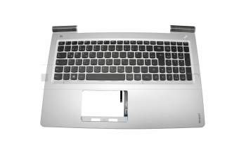 46M06RCS010 teclado incl. topcase original Lenovo DE (alemán) negro/plateado con retroiluminacion