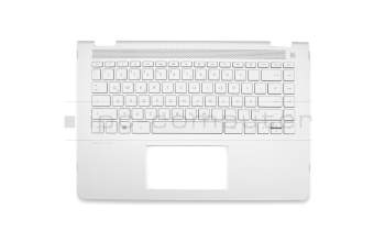 46M0C2CS0003 teclado incl. topcase original HP DE (alemán) plateado/plateado con retroiluminacion