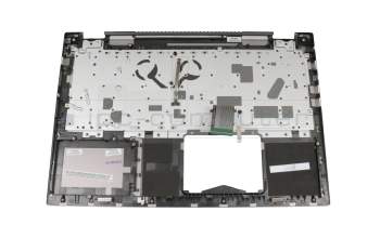 46M0CSCS000892 teclado incl. topcase original Acer DE (alemán) negro/plateado con retroiluminacion
