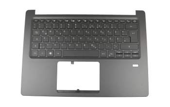 46M0E6CS030082 teclado incl. topcase original Acer DE (alemán) negro/negro con retroiluminacion