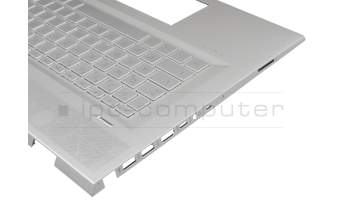 46M0EJCS0003 teclado incl. topcase original HP DE (alemán) plateado/plateado con retroiluminacion