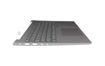 47361770 teclado incl. topcase original Lenovo FR (francés) gris/canaso con retroiluminacion