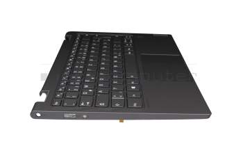 48EAA610.0GAFHYEX teclado incl. topcase original Lenovo DE (alemán) gris/canaso con retroiluminacion