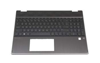 490.0GC07.AP00 teclado incl. topcase original HP CH (suiza) negro/negro con retroiluminacion