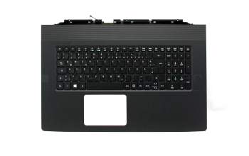 535005D7KC01 teclado incl. topcase original Acer DE (alemán) negro/negro con retroiluminacion