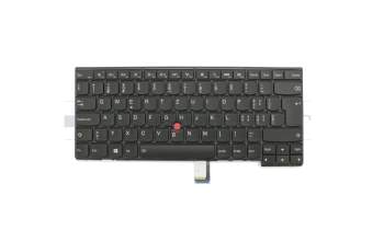 59B00U teclado original Lenovo CH (suiza) negro/negro/mate con retroiluminacion y mouse-stick