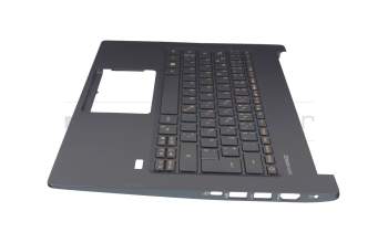 5AD1586600 teclado incl. topcase original Acer DE (alemán) antracita/antracita con retroiluminacion