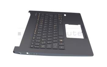 5AD1586600 teclado incl. topcase original Acer DE (alemán) antracita/antracita con retroiluminacion