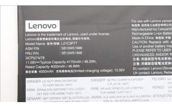 Lenovo 5B10W51898 BATTERY Internal,3c,48.2Wh,LiIon,CP/C