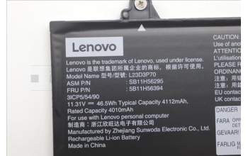 Lenovo 5B11H56394 BATTERY Internal, 3c 46.5Wh, LiIon, SWD