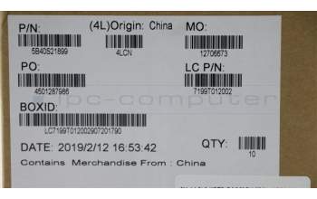 Lenovo 5B40S21899 BRACKET Bracket L 81LH For 2242 SSD