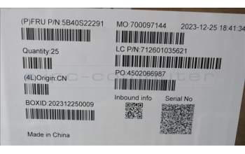 Lenovo 5B40S22291 BRACKET CNTLR guide L&R w/Screw WT83E1