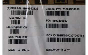 Lenovo 5B40S22329 BRACKET Camera support bracket C 83JK