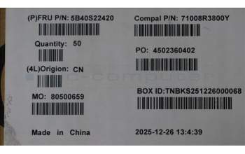 Lenovo 5B40S22420 BRACKET Camera bracket C 83Q7 5M RGB