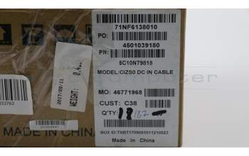 Lenovo 5C10N79818 CABLE DC-IN Cable C 80XC