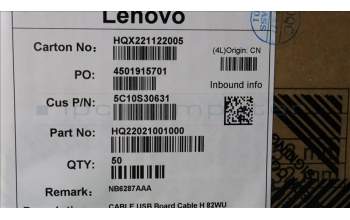 Lenovo 5C10S30631 CABLE USB Board Cable H 82WU