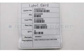 Lenovo 5C10S30784 CABLE USB Board Cable H 82Y7 WTB