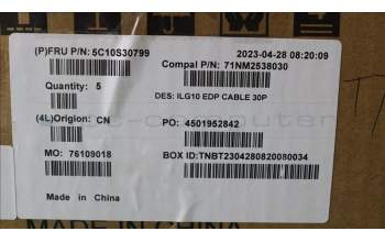 Lenovo 5C10S30799 CABLE EDP cable C 82XV 30P