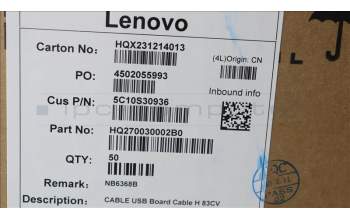 Lenovo 5C10S30936 CABLE USB Board Cable H 83CV