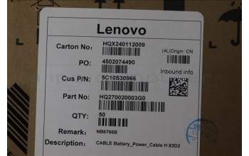 Lenovo 5C10S30966 CABLE Battery_Power_Cable H 83D2