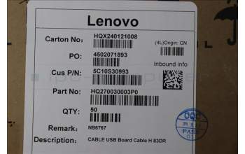 Lenovo 5C10S30993 CABLE USB Board Cable H 83DR