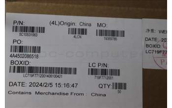 Lenovo 5C10S31063 CABLE CABLE L 83E5 M/B-IO/B MGE
