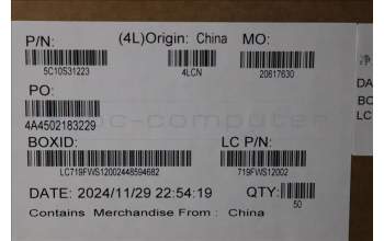 Lenovo 5C10S31223 CABLE Cable L 83K0 MGE M/B-TP/B