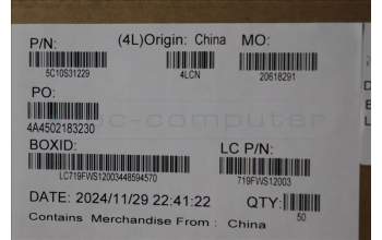 Lenovo 5C10S31229 CABLE Cable L 83K0 CVILUX M/B-IO/B
