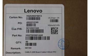 Lenovo 5C10S31342 CABLE USB Board Cable H 83JU FFC