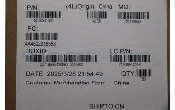 Lenovo 5C10S31386 CABLE CABLE L 83KJ FPC UM IO/B R