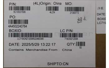 Lenovo 5C10S31506 CABLE Cable L 83LT CAMERA CABLE MGE