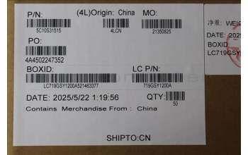 Lenovo 5C10S31515 CABLE Cable L 83KY EDP LUXSH