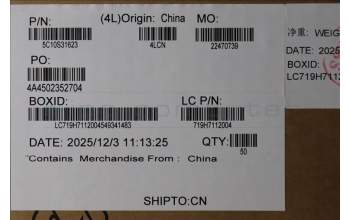 Lenovo 5C10S31623 CABLE CABLE L 83UU IO/B CABLE MGE