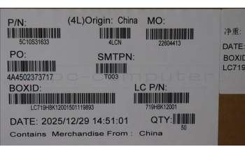 Lenovo 5C10S31633 CABLE CABLE L83SK LUXSHARE U ST IR CABLE