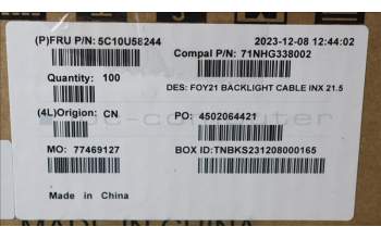Lenovo 5C10U58244 CABLE H-CONN SET 2VV