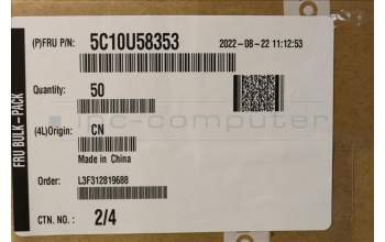 Lenovo 5C10U58353 CABLE Fru,8pin to 8+8pin100mm Cable
