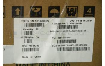 Lenovo 5C10U58372 CABLE LG AIT LVDS FFC(27)